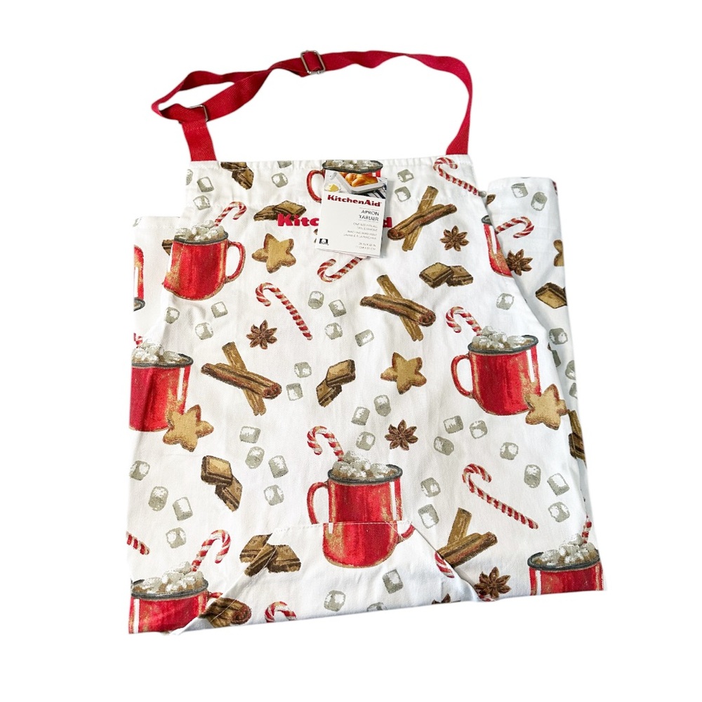NEW KitchenAid CHRISTMAS Apron with Pocket